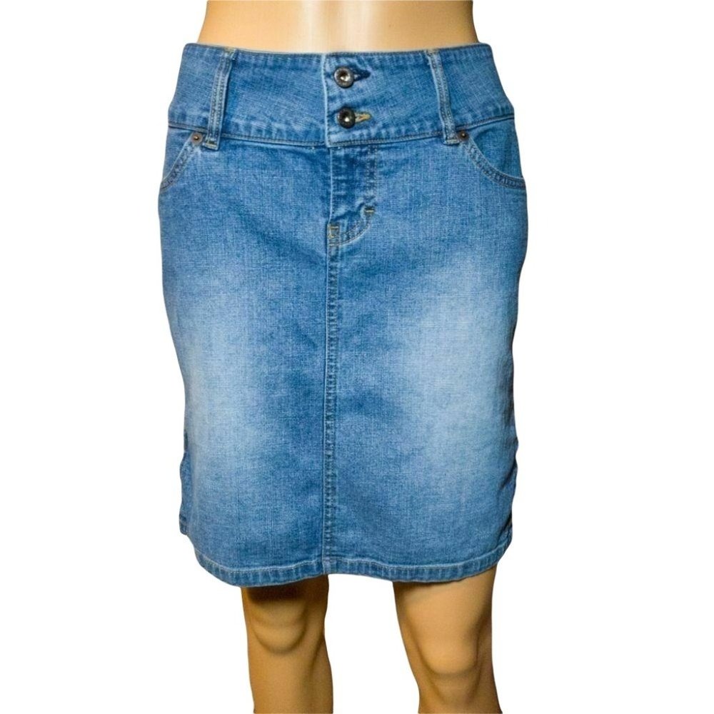 Tommy Hilfiger Denim Jean Blue Mini Skirt Woman's Juniors Size 3